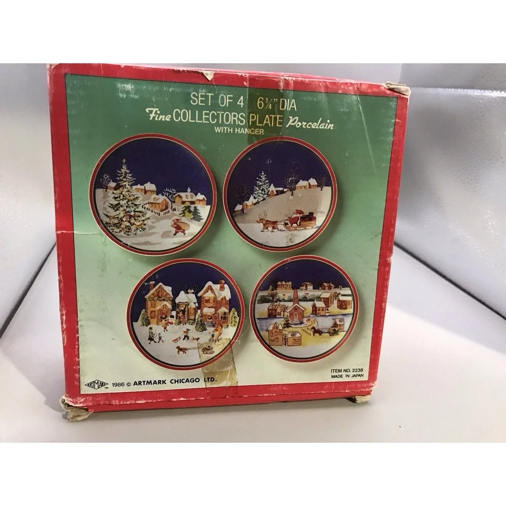 Artmark 1986 Set Of 4 6 1/2